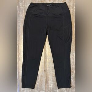 Torrid Black Activewear Pants Leggings with Pockets size 1 (1X) (14-16)